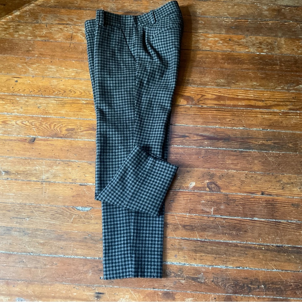 Grey checked JCrew pants